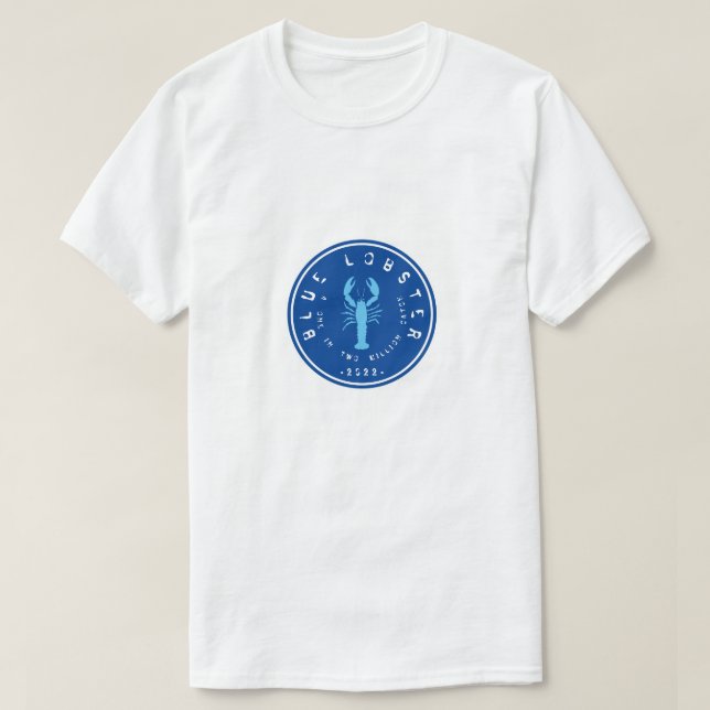 CAMISETA LOBSTER AZUL T SHIRT (Diseño del anverso)
