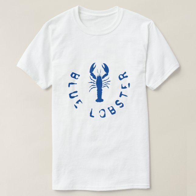 CAMISETA LOBSTER AZUL T SHIRT (Diseño del anverso)