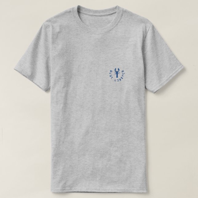 CAMISETA LOBSTER AZUL T SHIRT (Diseño del anverso)