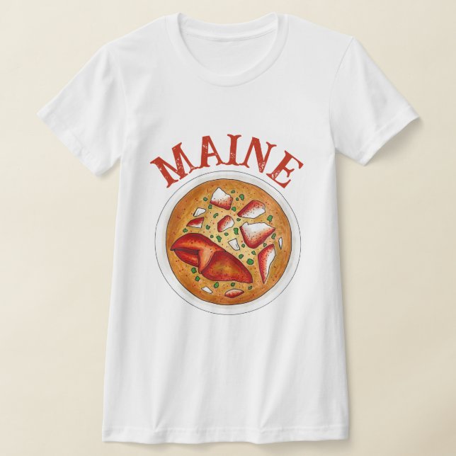 Camiseta Lobster Bisque Sopa de marisco Cocina Maine ME (Distribución)