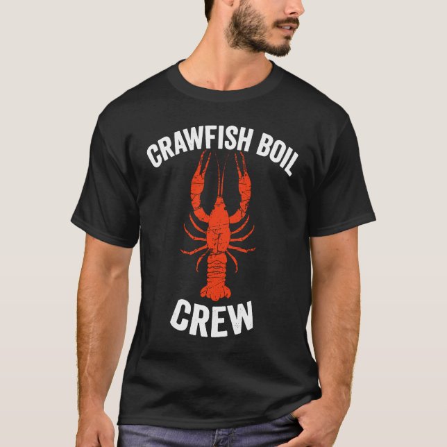 Camiseta Lobster Crayfish Mardi Gras Matching Tee Crawfish  (Anverso)