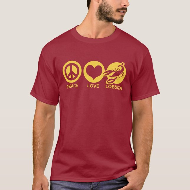 Camiseta Lobster de amor por la paz (Anverso)