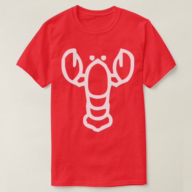 Camiseta Lobster minimalista (Diseño del anverso)