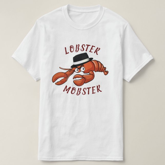 Camiseta Lobster Mobster 🦞 Gangster de Personalizado muy t (Diseño del anverso)