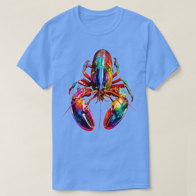 Camiseta Lobster Rainbow TShirt (Diseño del anverso)