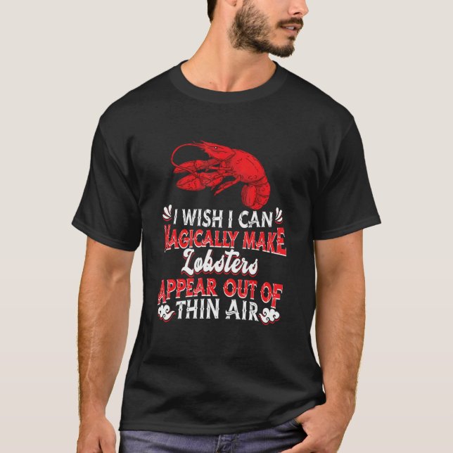 Camiseta Lobster Rojo Mariscos Crustáceo Magic Lobster (Anverso)