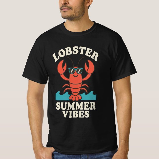 Camiseta Lobster Summer Vibes – Cute Coastal Crab (Anverso)