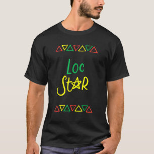 Camiseta Loc Star Dreadlocks Natural Hair Locd Melanin Afro