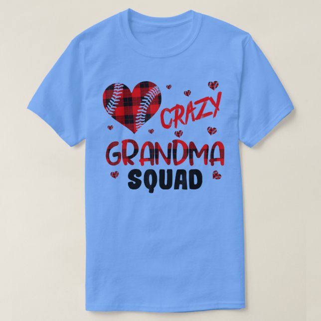 Camiseta Loca Abuela Escuadrón Funny Abuela del Corazón del (Diseño del anverso)