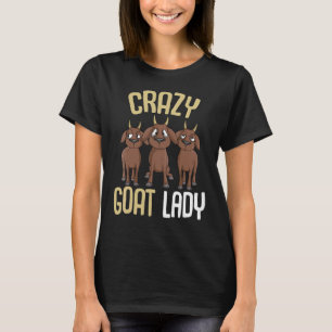 Camiseta Loca cabra dama cabra perlas mujeres
