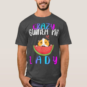 Camiseta Loca dama de cerdo de Guinea