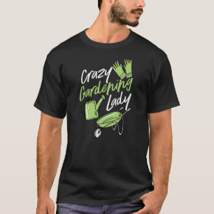 Camiseta Loca Dama de Jardinería Cute Raised Gardening Mom