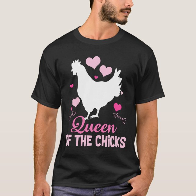 Camiseta Loca dama de pollo (Anverso)