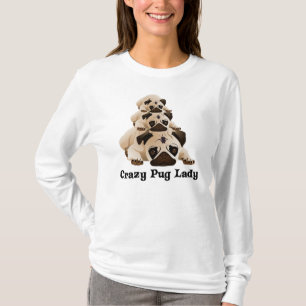 Camiseta Loca dama de Pug
