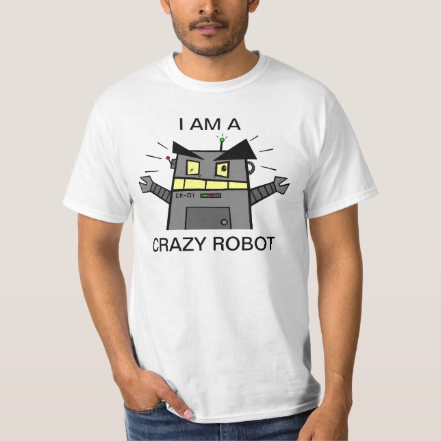 Camiseta loca del robot (Anverso)