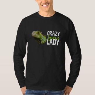 Camiseta Loca Iguana Lady Reptile Lizard Novedad Animal