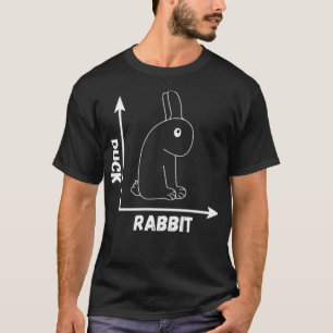 Camiseta Loca Ilusión Óptica Perspectiva del Pato de Conejo