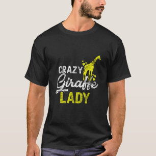 Camiseta Loca jirafa Lady Vintage Zoo Keeper Chicas