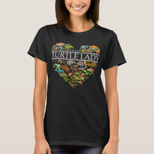 Camiseta Loca tortuga, corazón aholístico