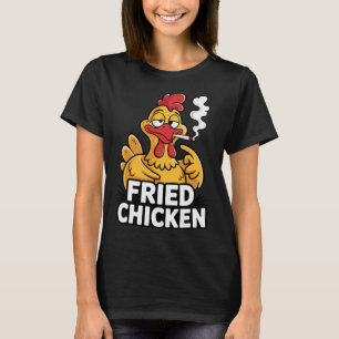 Camiseta Local de fumar pollo frito divertido amante de la 