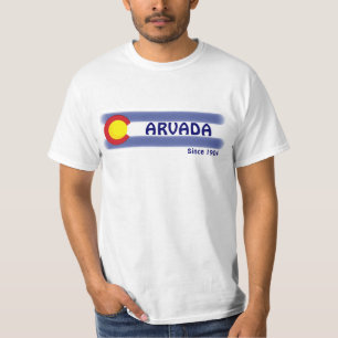 Camiseta local del valor de la bandera de Arvada