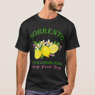 Camiseta Localidad de Sorrento Lemones De La Costa De Amalf