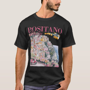 Camiseta Localidad Positano Lemon De La Costa Amalfitana It