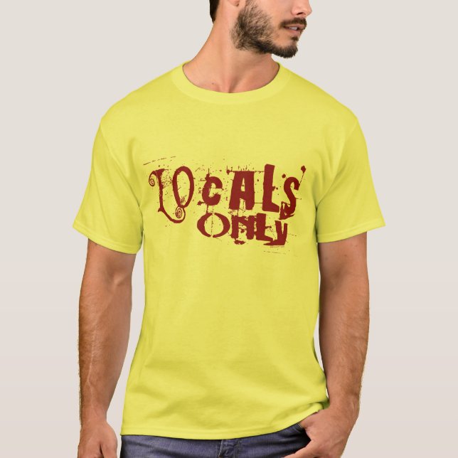 Camiseta Locals solamente rojos (Anverso)