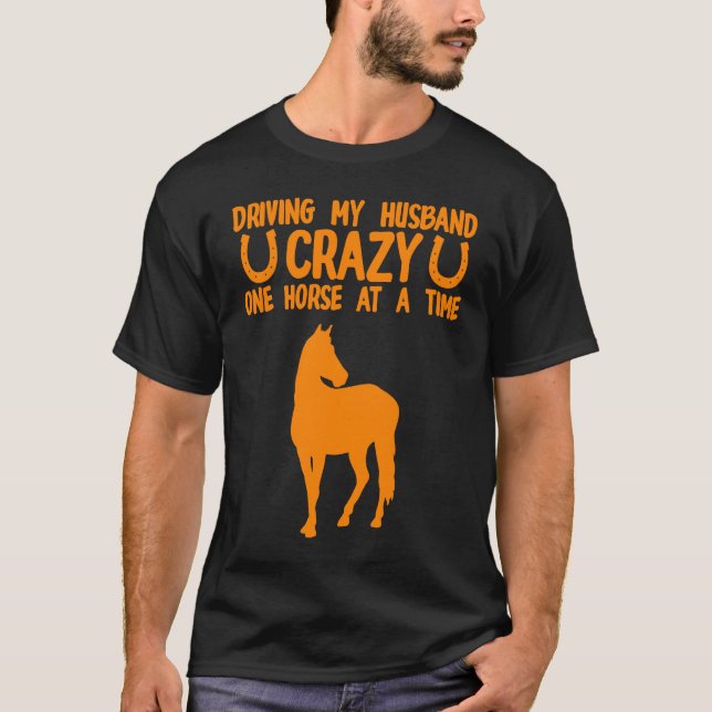 Camiseta Locas Chicas de la dama de caballo que engaña a lo (Anverso)