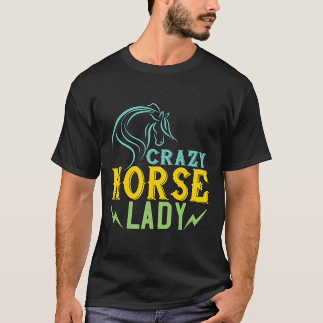 Camiseta Locas damas de caballos Caballo Lover Mujeres Caba (Anverso)
