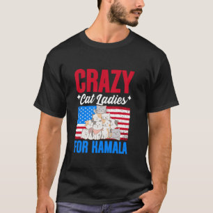 Camiseta Locas damas de gato por Kamala Harris Presidente C