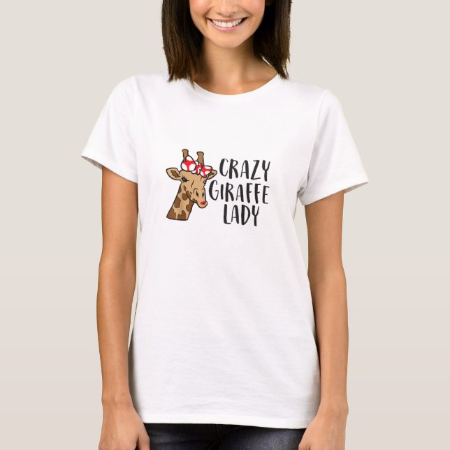 Camiseta Locas jirafas de mujeres (Anverso)
