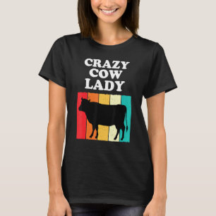Camiseta Locas madres vacas Chicas mujeres agricultoras