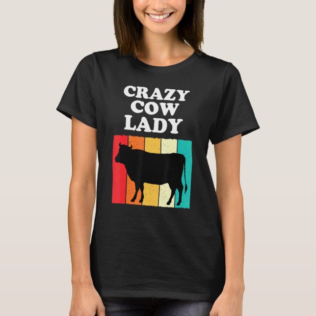 Camiseta Locas madres vacas Chicas mujeres agricultoras (Anverso)