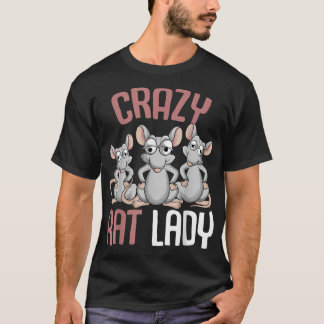 Camiseta Locas mujeres Chicas Rat Lover