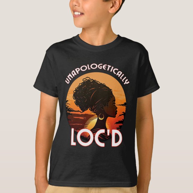 Camiseta Loc'd Black Women Queen Sisterlocks Melanin (Anverso)