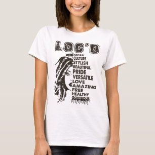 Camiseta Loc'd Hair Black Queen Black History Month Afro Wo