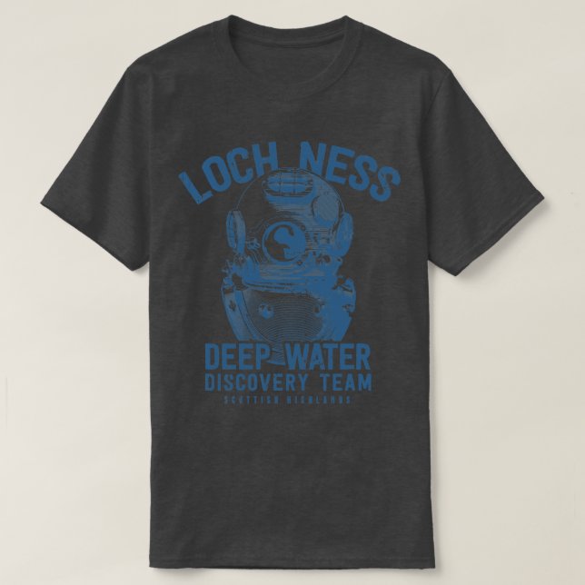 Camiseta Loch Ness Deep Water Discovery Team (Diseño del anverso)