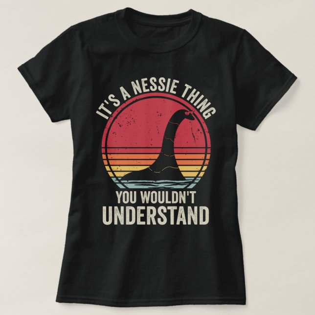 Camiseta Loch Ness Monster Funny (Diseño del anverso)
