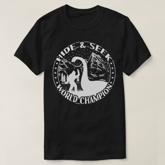 Camiseta Loch Ness Monster Ocultar Y Buscar (Diseño del anverso)