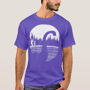 Camiseta Loch Ness Monster y alien