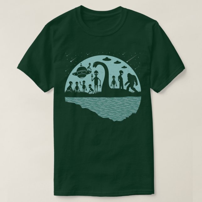 Camiseta Loch Ness Monster y s 6 (Diseño del anverso)