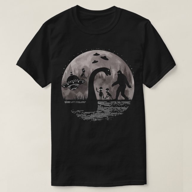Camiseta Loch Ness Monster y s 7 (Diseño del anverso)