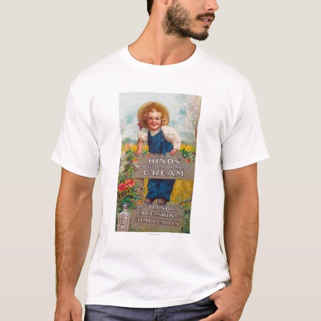 Camiseta Loción poner crema de la miel y de la almendra de (Anverso)