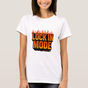 Camiseta Lock In Mode Diseño de Fuego Motivacion
