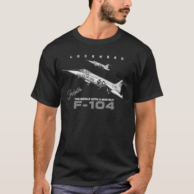 Camiseta Lockheed F-104 Starfighter American Fightetjet (Anverso)