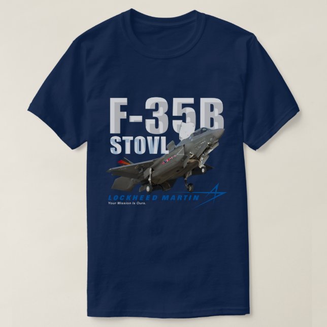 Camiseta Lockheed Martin F-35B Luchador sigiloso Lightning  (Diseño del anverso)