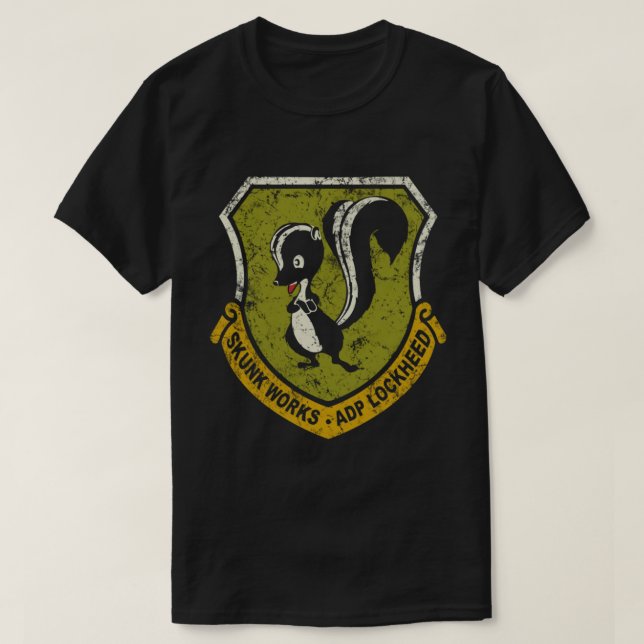 Camiseta Lockheed Martin Skunk Works Logo de la época 77 (Diseño del anverso)