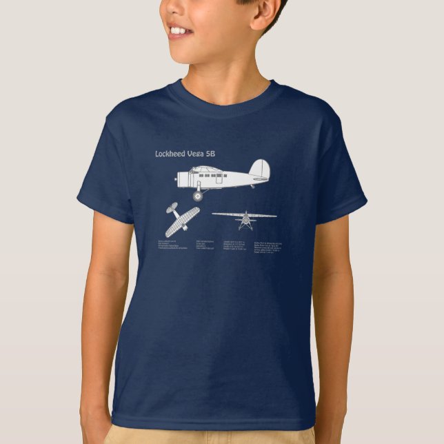 Camiseta Lockheed Vega 5B - Planes de avión ABD (Anverso)
