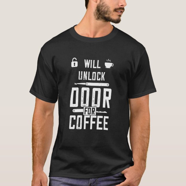 Camiseta Locksmith Coffee Locksmithing Lock Picking Pi (Anverso)